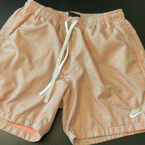 Mens Nike Athletic Shorts Size M Green & Orange